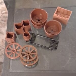 LEGO WAGON AND STORAGE PARTS